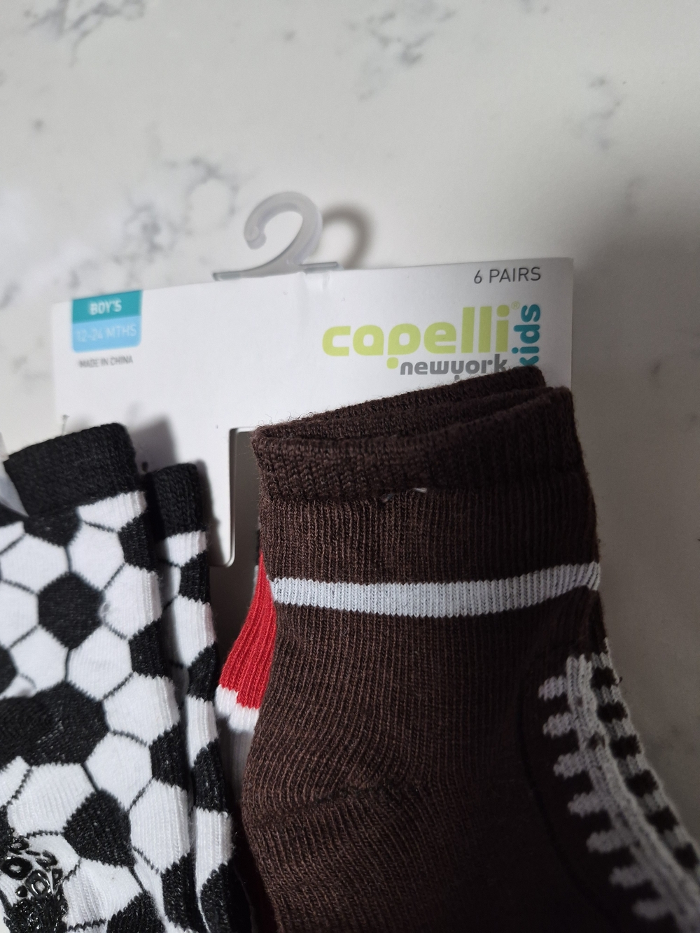 Capelli of New York Toddler' Multi Color Boys Athletic Socks - 4 Pairs